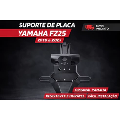 RABETA SUPORTE PLACA FZ25 FAZER 250 2018 2019 2020 2021 2022 2023 2024 2025