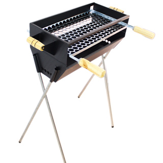 Churrasqueira Espetinho Porte Médio 50x30cm Portátil e Móvel em Oferta na Shopee