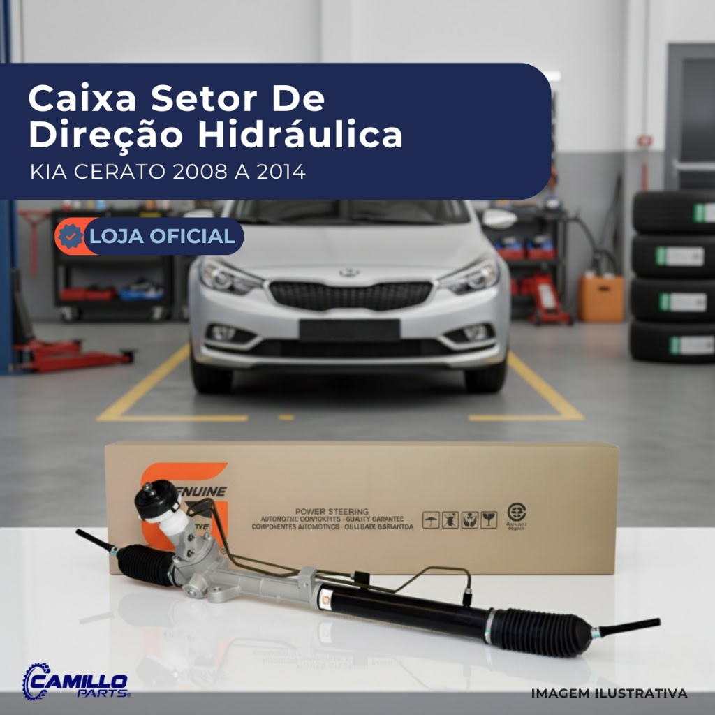 Caixa Direção Hidráulica Original Qualidade Kia Cerato 2008 2009 2010 2011 2012 2013 2014 Seguranca