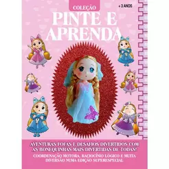 Coleção Pinte e Aprenda - Bonequinhas Fofuchas Encantadas