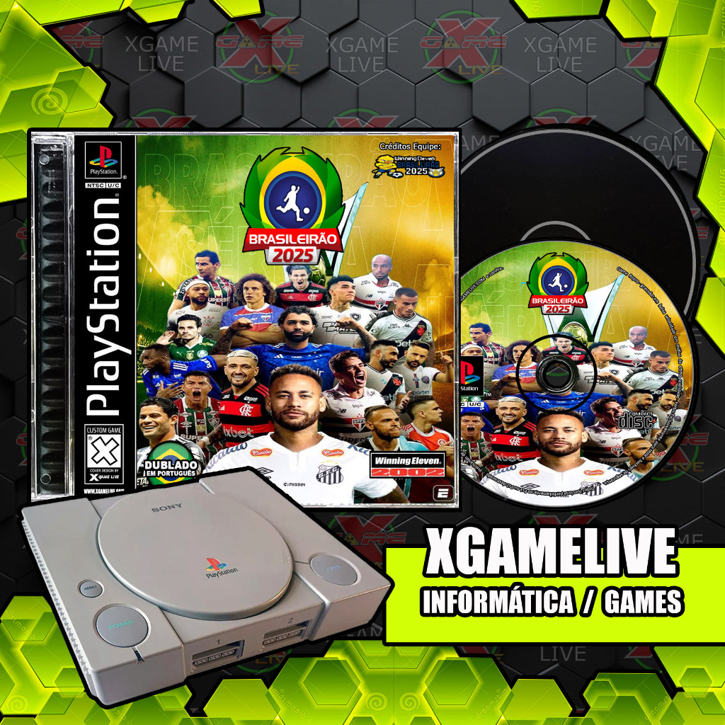 Campeonato Brasileiro - Dublado - Mídia Preta - Repro Ps1 / Patch cd Retro