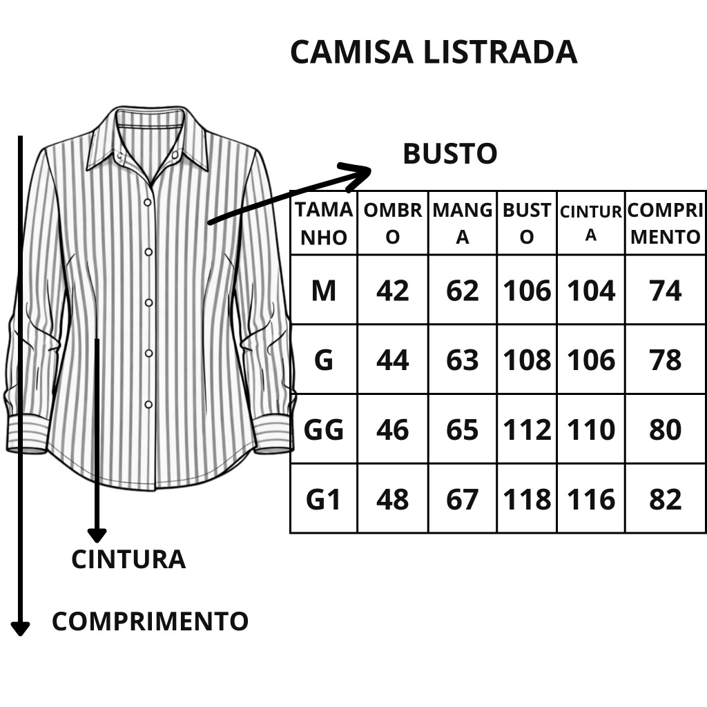 Camisa Social Feminina Elegante Crepinho Premium Manga Longa Gola Colarinho Chic Trabalho M G GG — imagem 2 de 2