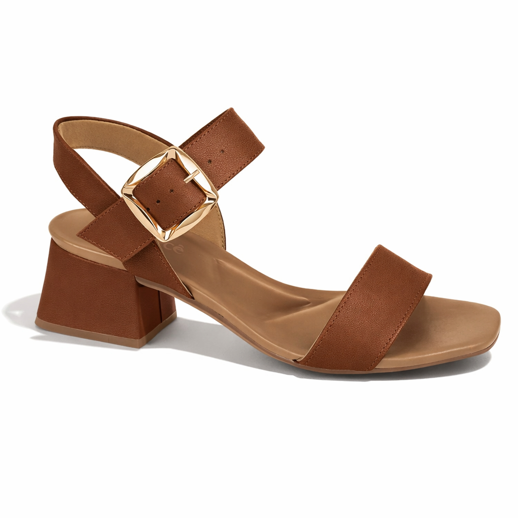 Sandália Feminina Salto Bloco Médio Elegante Casual Trabalho Festas Confortável Bebecê Original em Oferta na Shopee