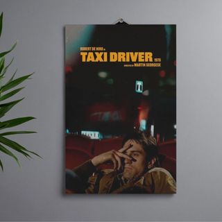 Quadro Decorativo Inspirado em Taxi Driver MDF 3mm Dupla Face Arte Filme Cult Parede
