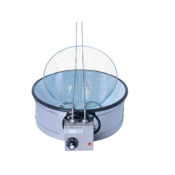 Fritadeira Industrial Elétrica Tacho Esmaltado Profissional 3,5L 220v - Supritecs