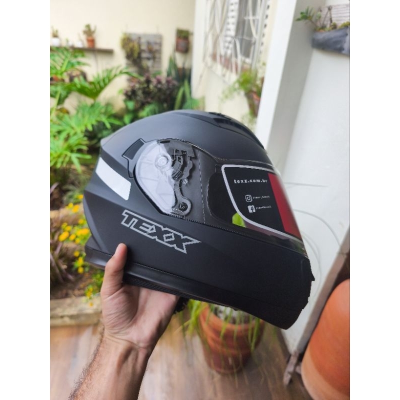 CAPACETE TEXX STRIKE SÓLIDO PRETO FOSCO
