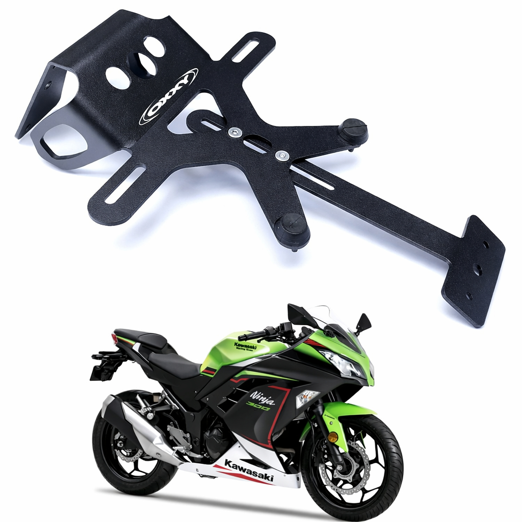 Suporte De Placa Oxxy Kawasaki Ninja 300 - 2013 Ed