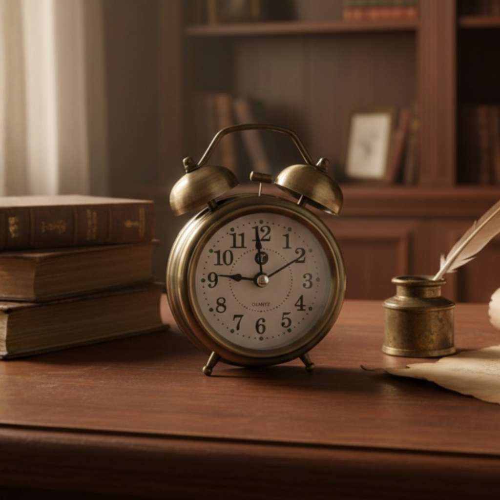 Relógio Despertador Antigo Manual Estilo Retrô Clássico 2 Sinos Pilha Som Alto Cobre Vintage em Oferta na Shopee