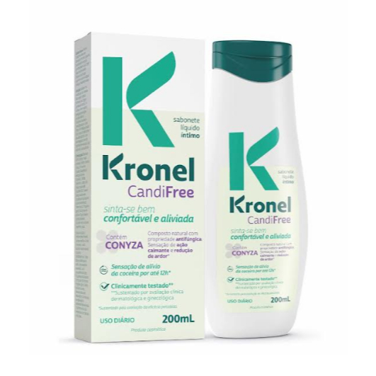 Kronel CandiFree sabonete liquido intimo 200ml