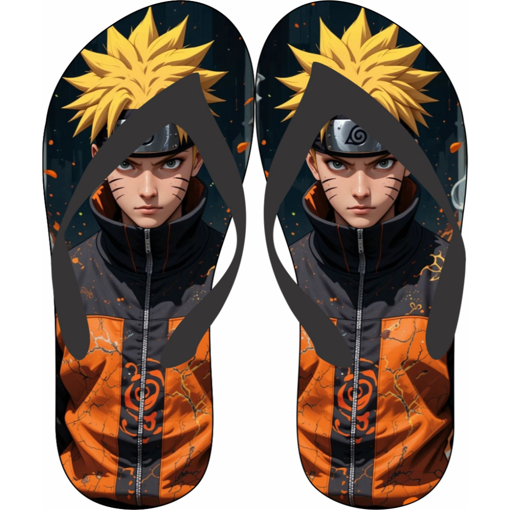 Chinelo personalizado Naruto.