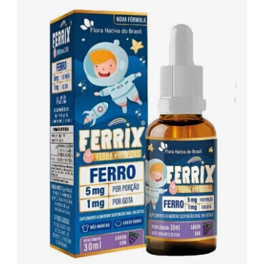 Ferro em Gotas 30ml Sabor Uva - Flora Nativa do Brasil em Oferta na Shopee