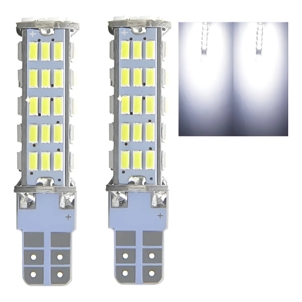 Par Lâmpada Led Pingo 68 T10 Farolete Lanterna Carro Farol T10 Branco Branco-neutro