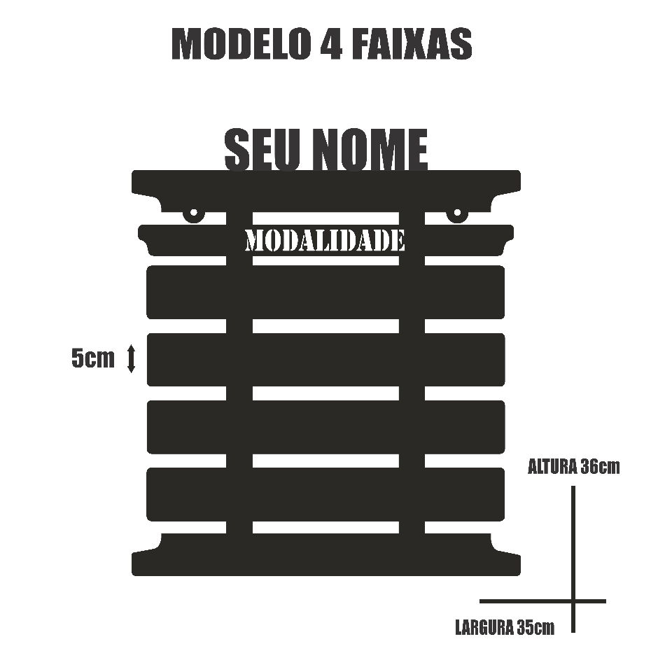 Porta Faixas Personalizado  Artes Marciais - Judõ Jiujitsu Karatê Taekwondo