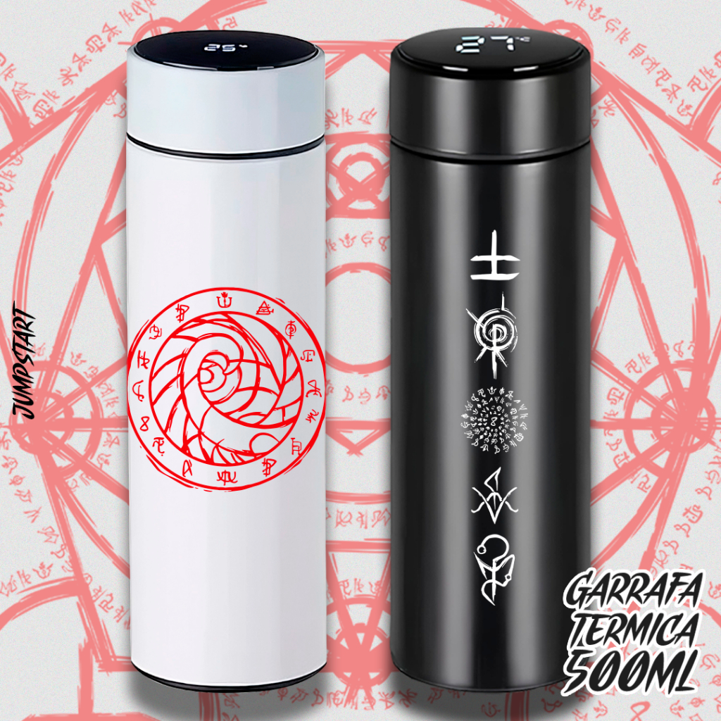 Garrafa Térmica Digital - Ordem/Paranormal - Elementos- RPG