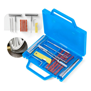 Kit Reparo Pneu Vithu Maleta 12 Unidades Moto Carro Macarrão Remendo Ferramentas Portatil Conserto em Oferta na Shopee