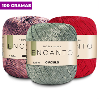 Fio Encanto do Círculo – Linha Decorativa Artesanal para Crochê e Tricô - Fio artesanal com acabamento delicado em Oferta na Shopee