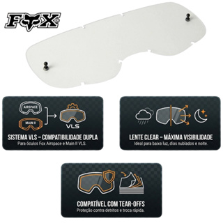 Lente de Reposição para Óculos Motocross Mx Trilha Enduro Transparente Lente Antiembaçante em Oferta na Shopee
