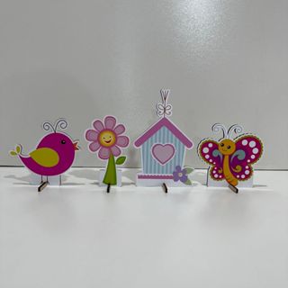 Kit 4 Displays de Mesa Jardim Encantado - Centro, Decoração em Oferta na Shopee