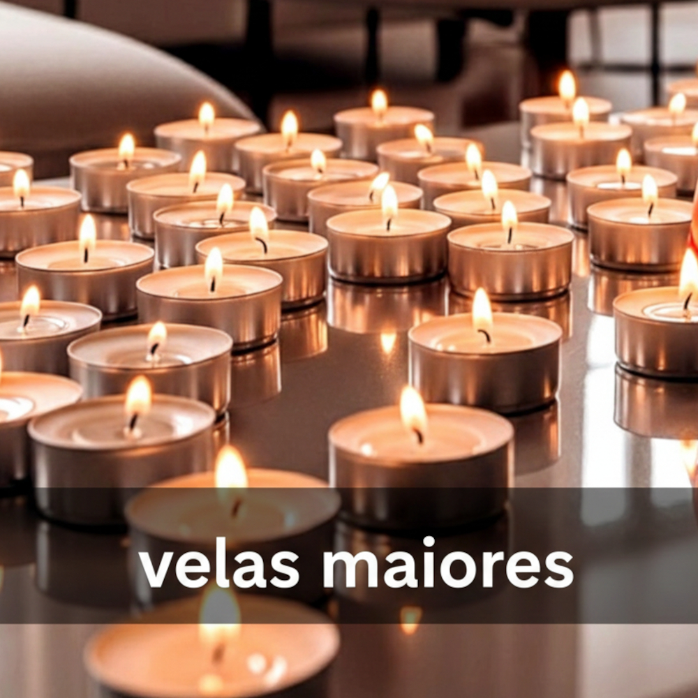Velas  Rechaud 4 horas velas maiores - Kit 25/50/100  Decoração Casamento Lamparina  Atacado