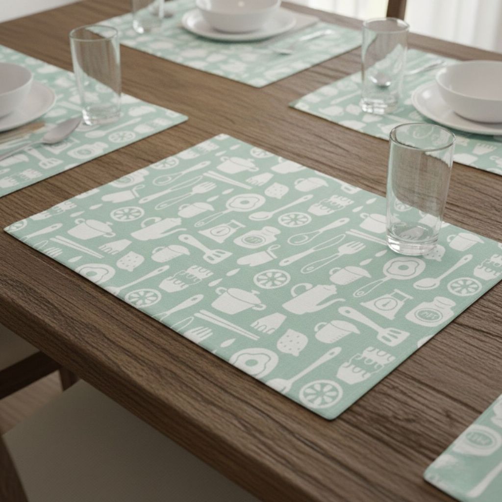 Jogo Americano para Mesa de Cozinha em Poliéster Wellmix em Oferta na Shopee