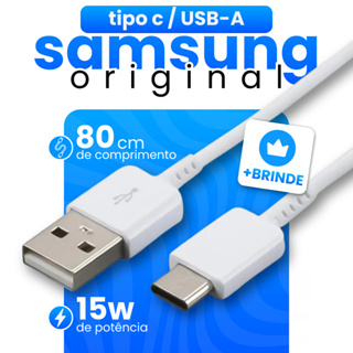 Cabo Samsung Original Turbo Tipo C Com Alta Compatibilidade + B R I N D E  (Protetor de Cabo) em Oferta na Shopee