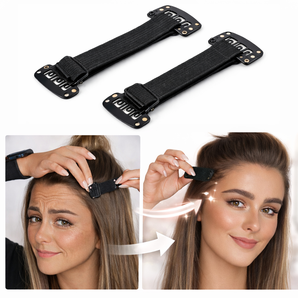 Faixa Tiras Elásticas Anti-Rugas, Ajustáveis para Olhos e Rosto, Faixa de Cabelo 1,5cm em Oferta na Shopee