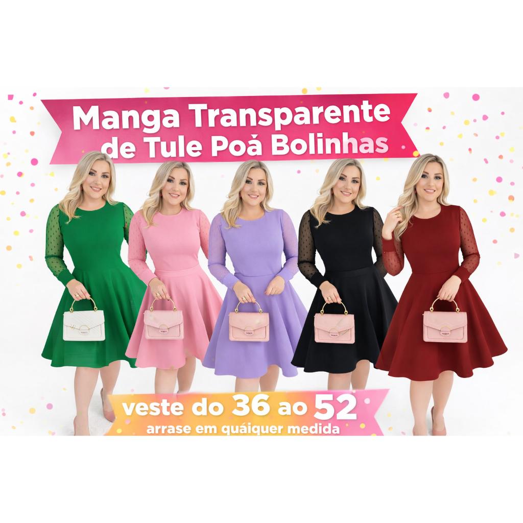 Vestido Moda Evangélica Gospel Cristã Plus Size Vestidos Evangélicos Brás Fardamento Evangélico (CH)