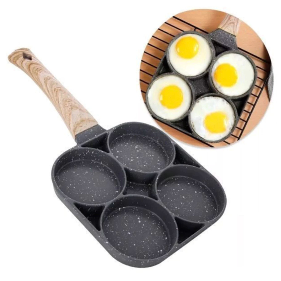 Frigideira Antiaderente 4 Partes ovo Hambúrguer