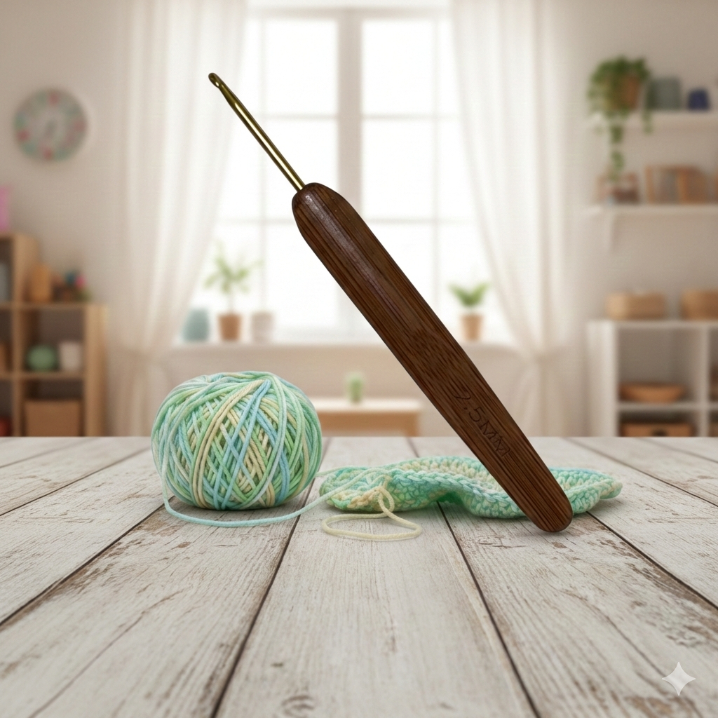 Agulha de Croche  Cabo de Bambu - Precisão, conforto e ecológico em Oferta na Shopee