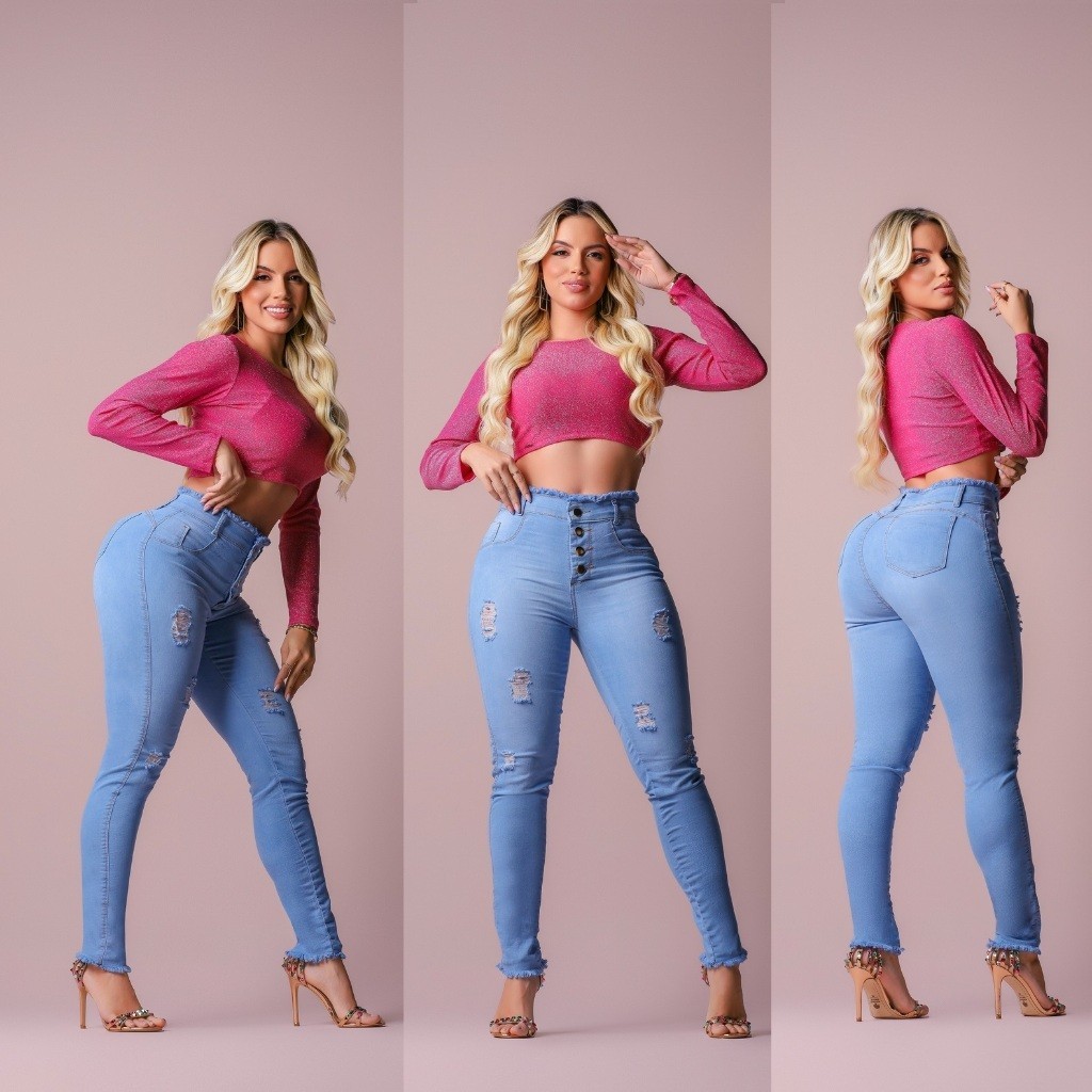 Calça Jeans Feminina Modeladora: Efeito Empina Bumbum e Lycra Premium