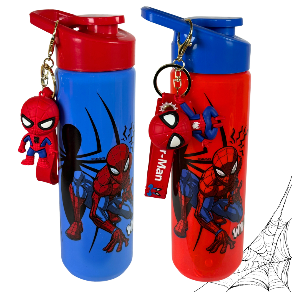 Garrafinha de Água 700ml Homem Aranha Infantil Squeeze Plástico BPA Free Volta às Aulas em Oferta na Shopee