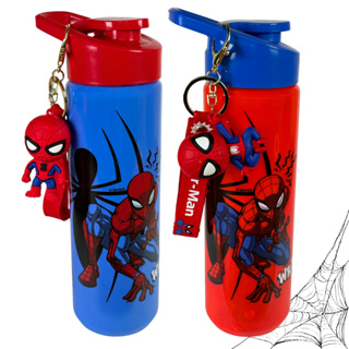 Garrafinha de Água 700ml Homem Aranha Infantil Squeeze Plástico BPA Free Volta às Aulas em Oferta na Shopee