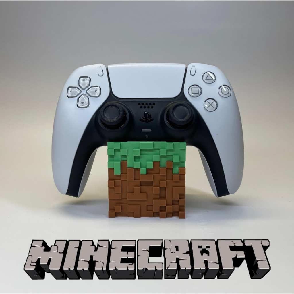 Suporte Compatível Com Controles De Xbox, Playstation 4 e 5 (PS4 e PS5) e Nintendo Switch 1 e 2 Bloco Minecraft