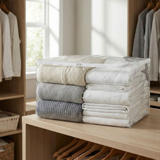 Kit 10 Sacos Organizadores Multiuso Grandes com Zíper para Enxoval 50×38×38cm em Oferta na Shopee