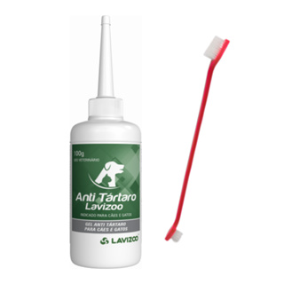 Anti Tártaro Lavizoo mais uma Escovinha para Cães e Gatos em Oferta na Shopee
