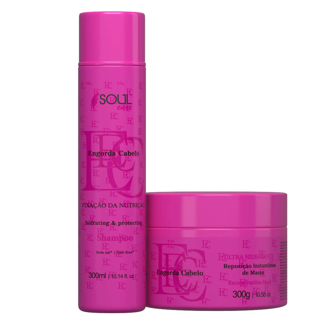 Kit Reconstrução 1 Kg Shampoo e Mascara Cronograma Capilar