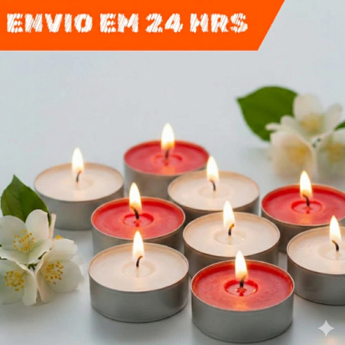 Kit 20/30/50 Mini Vela Flutuante Decorativa Rechaud