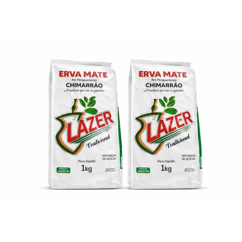 Dois Quilos de Erva Mate Tradicional Lazer