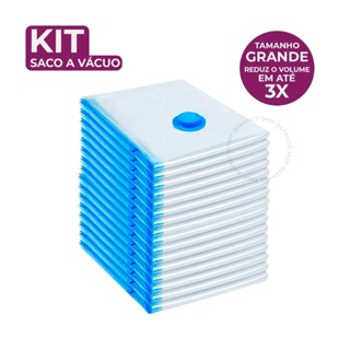 Kit Sacos  2 6 ou 10 Organizador a Vacuo 70X110 Grande Roupas Cobertores Edredom e Mala de Viagem em Oferta na Shopee