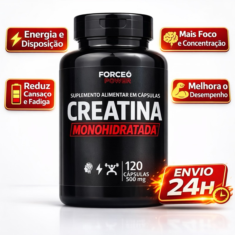 Creatina Monohidratada 100% Pura Suplemento para Força e Massa Muscular - ENVIO IMEDIATO em Oferta na Shopee