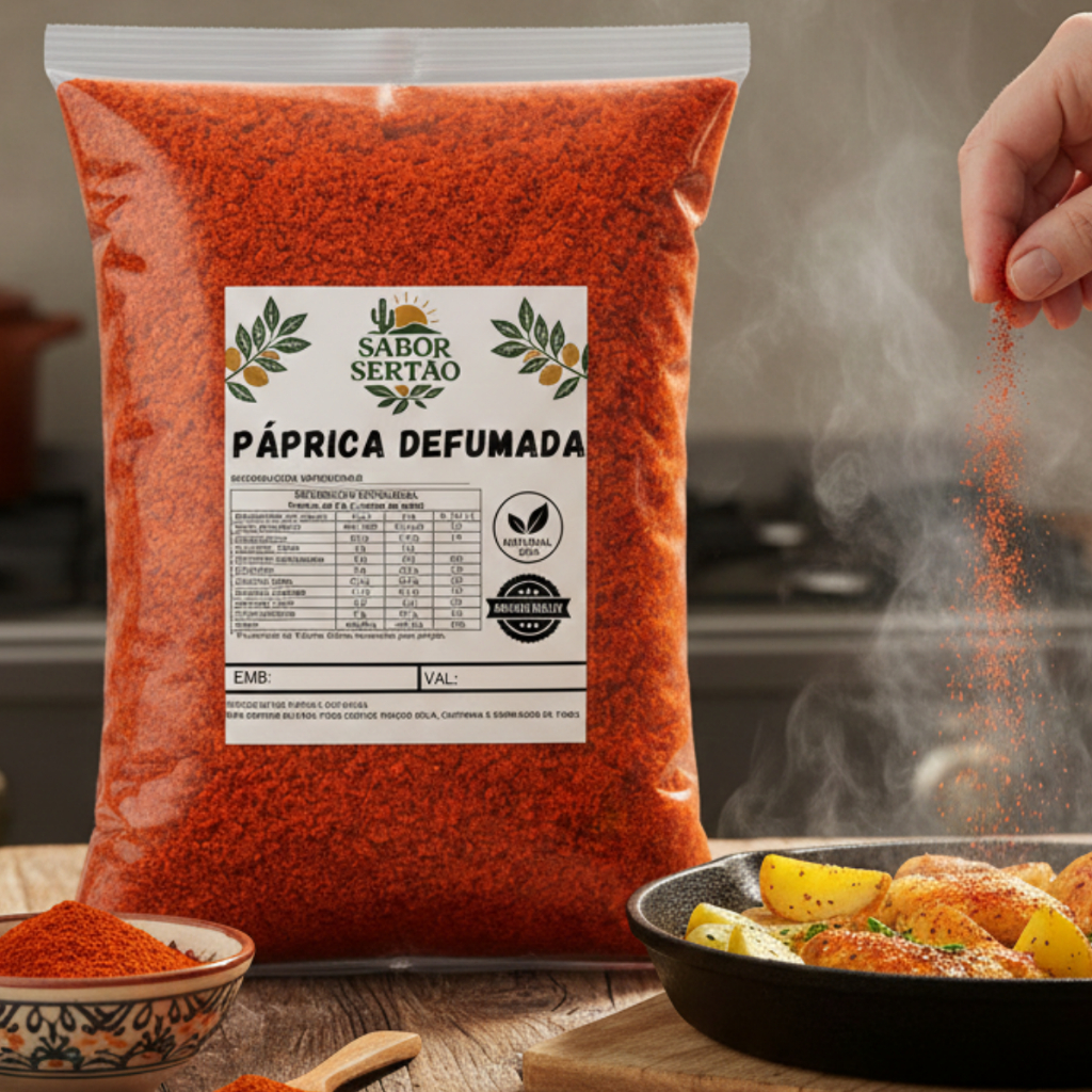 Tempero Páprica Defumada Pura 1KG - 500GR em Oferta na Shopee