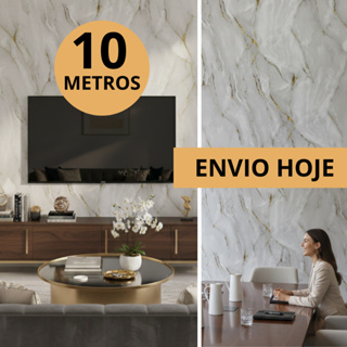 Papel de Parede 10x0,45 Metros Mármore Dourado Adesivo Autocolante Lavável Interno Externo em Oferta na Shopee