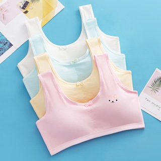 Kit 1 ao 3 Top sutiã  juvenil com bojo/TOP de algodon 10-15 anos em Oferta na Shopee