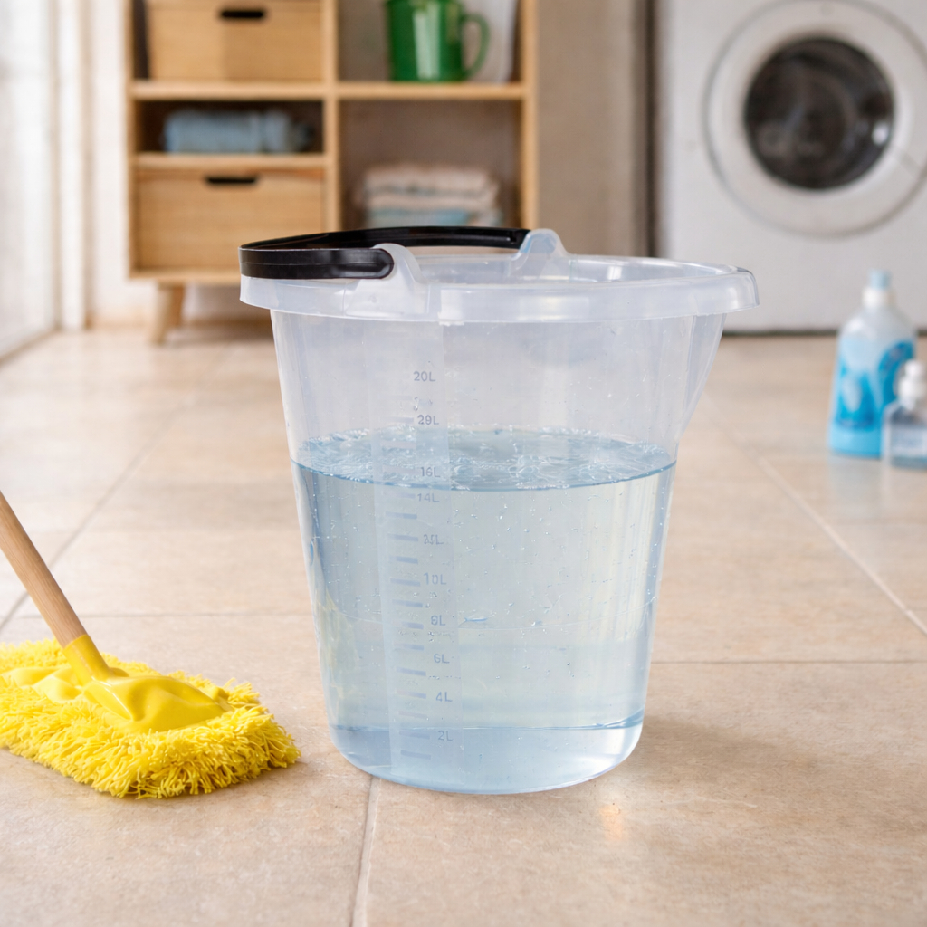 Balde Plastico Reforçado Resitente 21L Tranparente Colorido Alça Balde Plastico Reforçado Resitente 21L Tranparente Colorido Alça