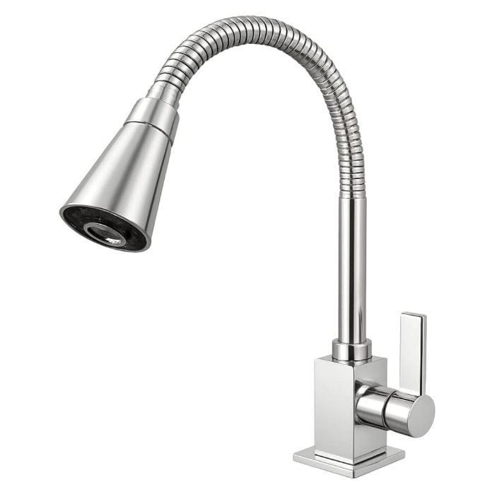 Torneira Gourmet Cone Cozinha – Bancada, Metal Cromado, 2 Jatos, 1/4 de Volta, Bico Arejador Softinox — R$ 99,99 em Shopee