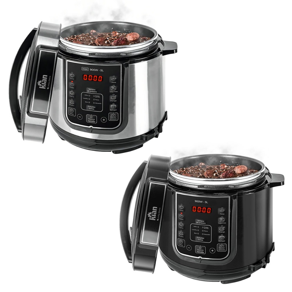 Imagem Panela de Pressão Elétrica PPE-101 kian cozimento rapido