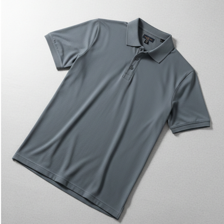 Camiseta Polo Masculina Poliamida Conforto Slim Fit Leve Casual Secagem Rapida