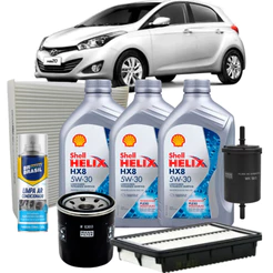 Kit Revisão Troca Óleo Shell 5W30 Hb20 1.0 3cc 2013 Até 2019