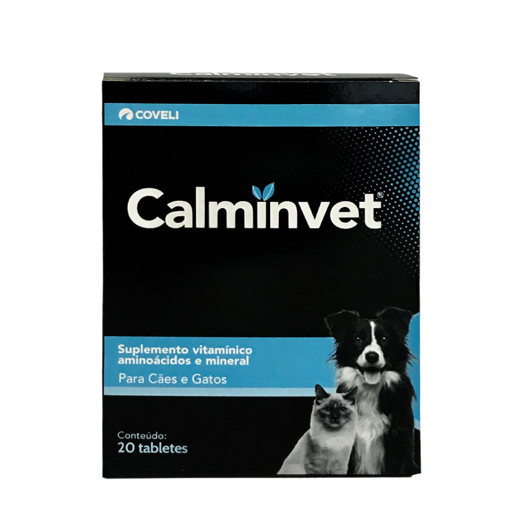 Calminvet suplemento para Cães e Gatos 20 tabletes em Oferta na Shopee
