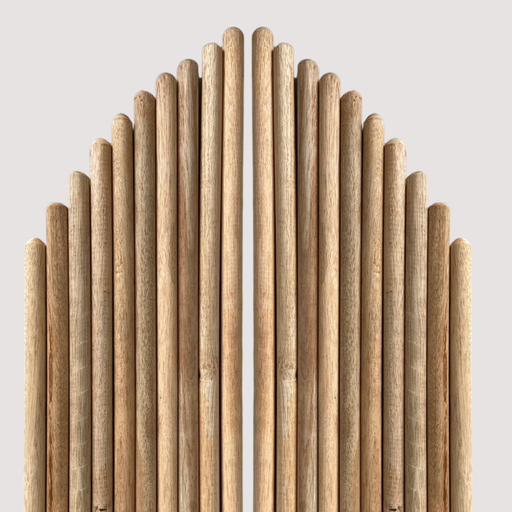 20 Cabos De Madeira Cru Virola 120cm x 23mm -Limpeza Vassouras Rodo